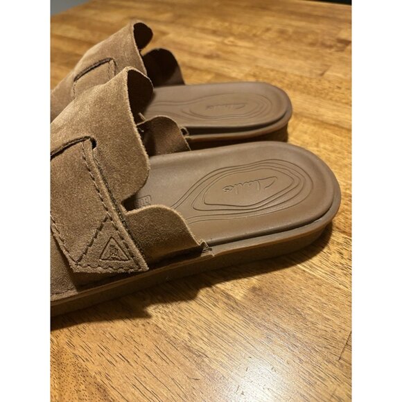 CLARKS Litton Mule Clogs Oakwood Suede Casual Preppy Boho Size 13 - Picture 3 of 8